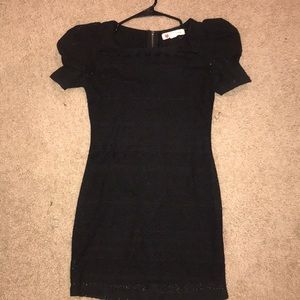Body con black dress